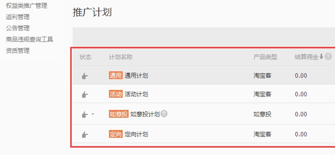 淘宝客的4种推广计划，哪一种更适合你