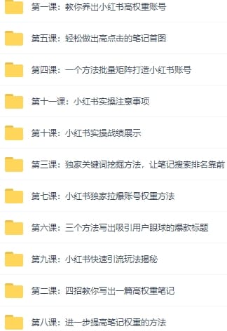 小红书运营引流十微信营销策划引流,每天轻松引200十精准粉(两套系列课程)