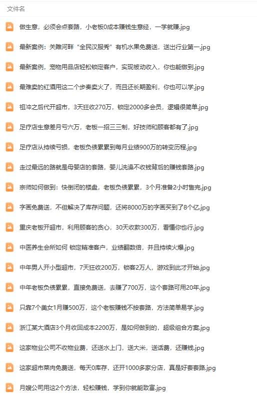真实有效391套商业模式，年入几十到几百万案例解析（电子书十视频十图文）