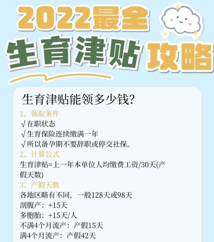 宝妈必看！从怀孕到生娃，这些补贴你都能领！准妈妈千万别错过！
