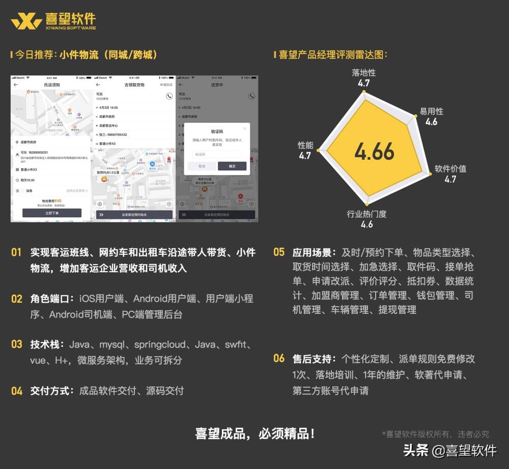 【速递新风尚】喜望力荐：小件物流神器，同城跨城无缝对接，轻松寄送每一刻！