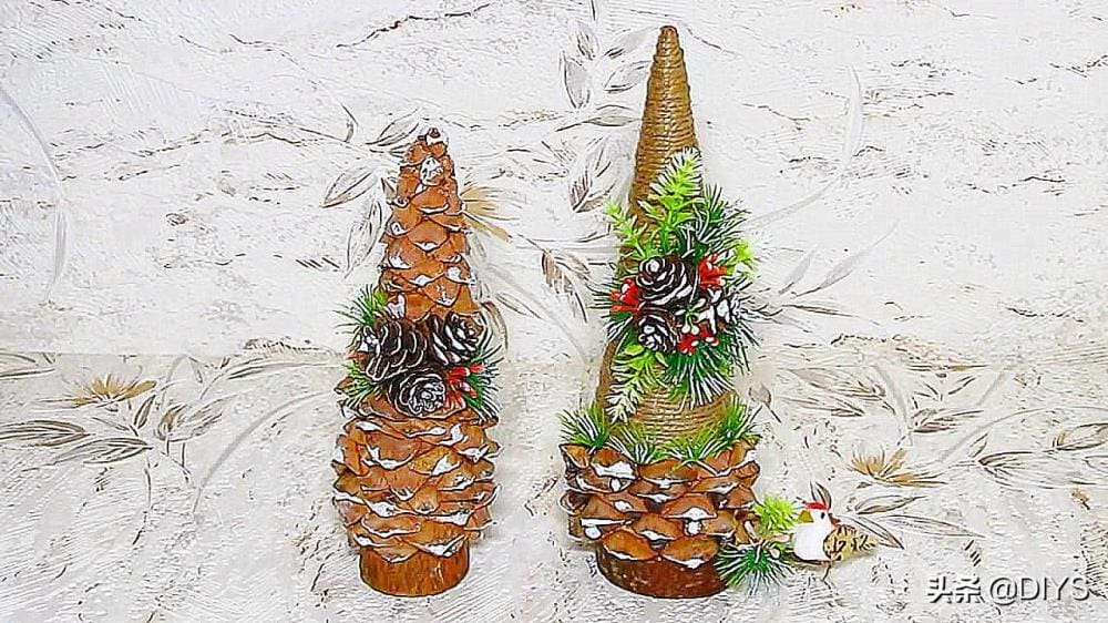 喜欢请记得- 点赞- 收藏- 分享_创意手工DIY大揭秘！迷你圣诞树的2种独特做法，让你轻松打造节日氛围！
