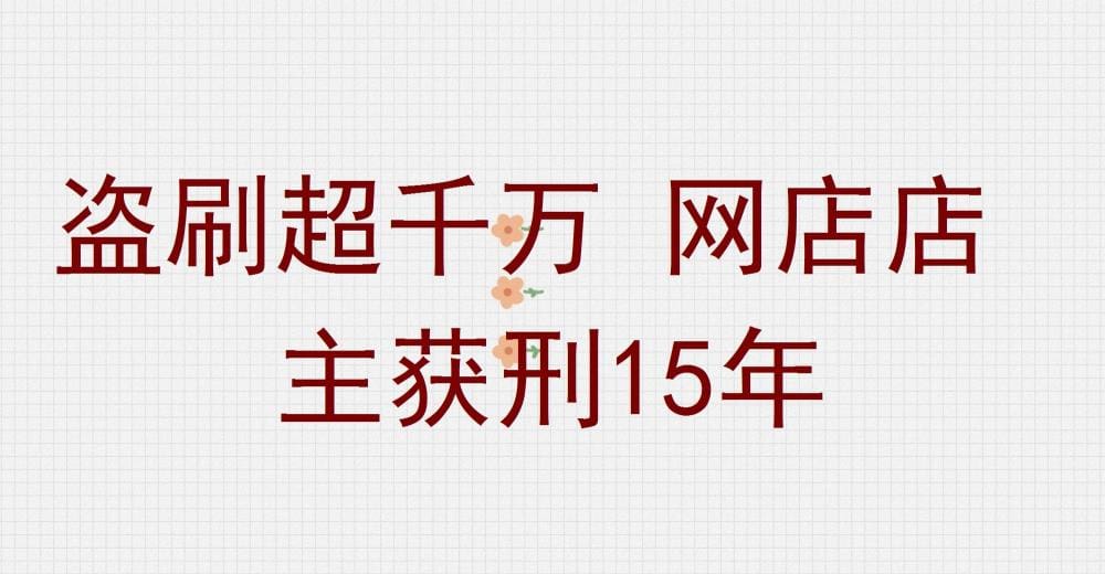 惊天大案！网店店主盗刷超千万，贪婪背后是法律的严惩，获刑15年引人深思！